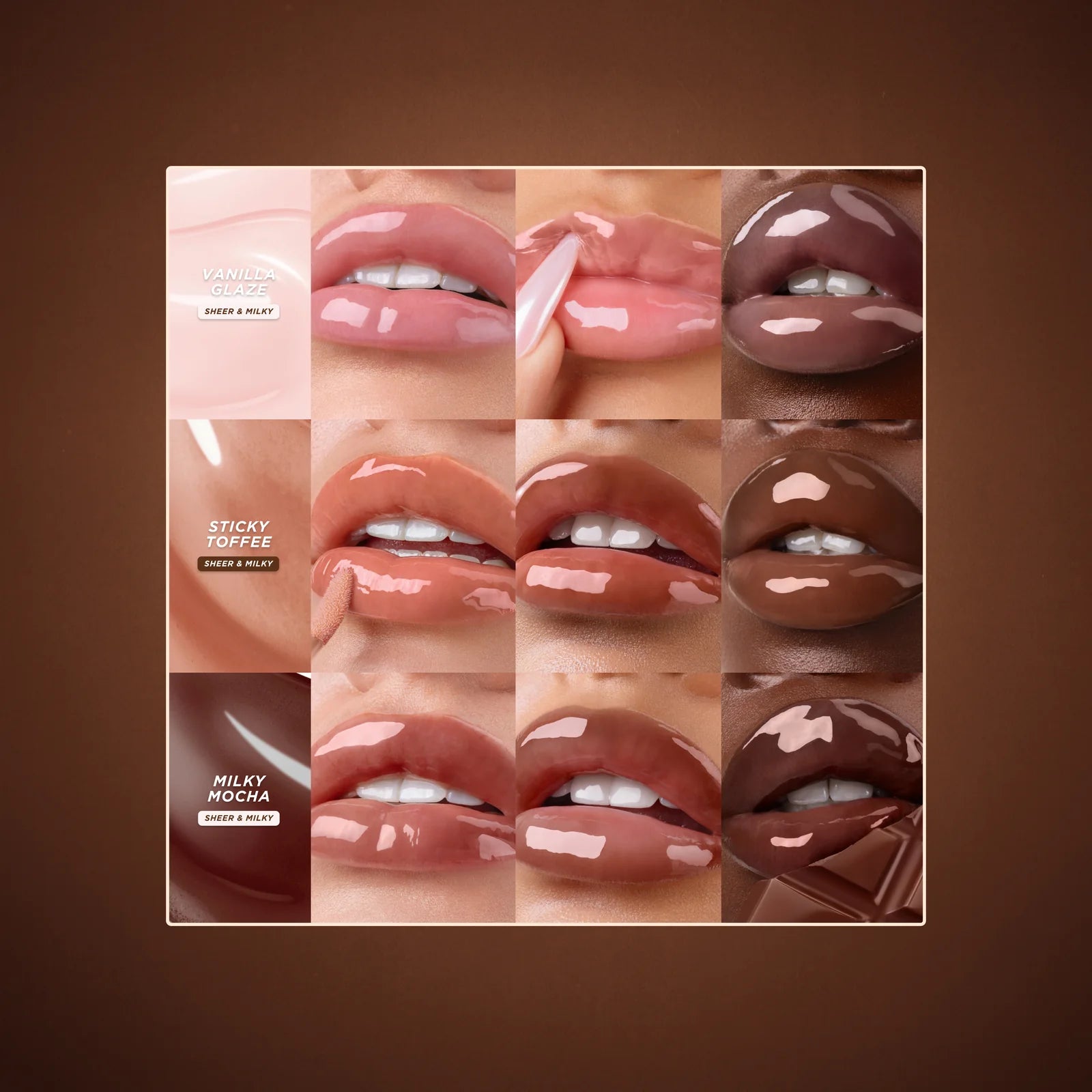 Glazed Lips Trio | GISOU