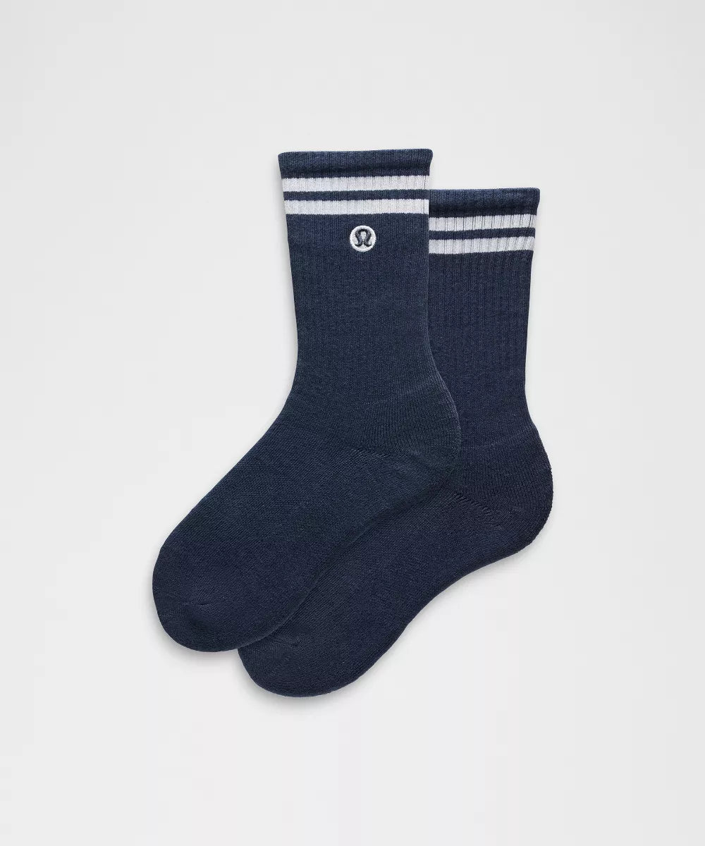Daily Essential Crew Socks Striped