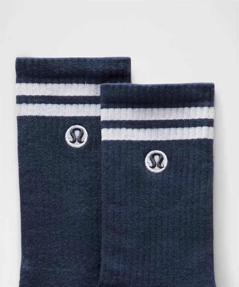 Daily Essential Crew Socks Striped