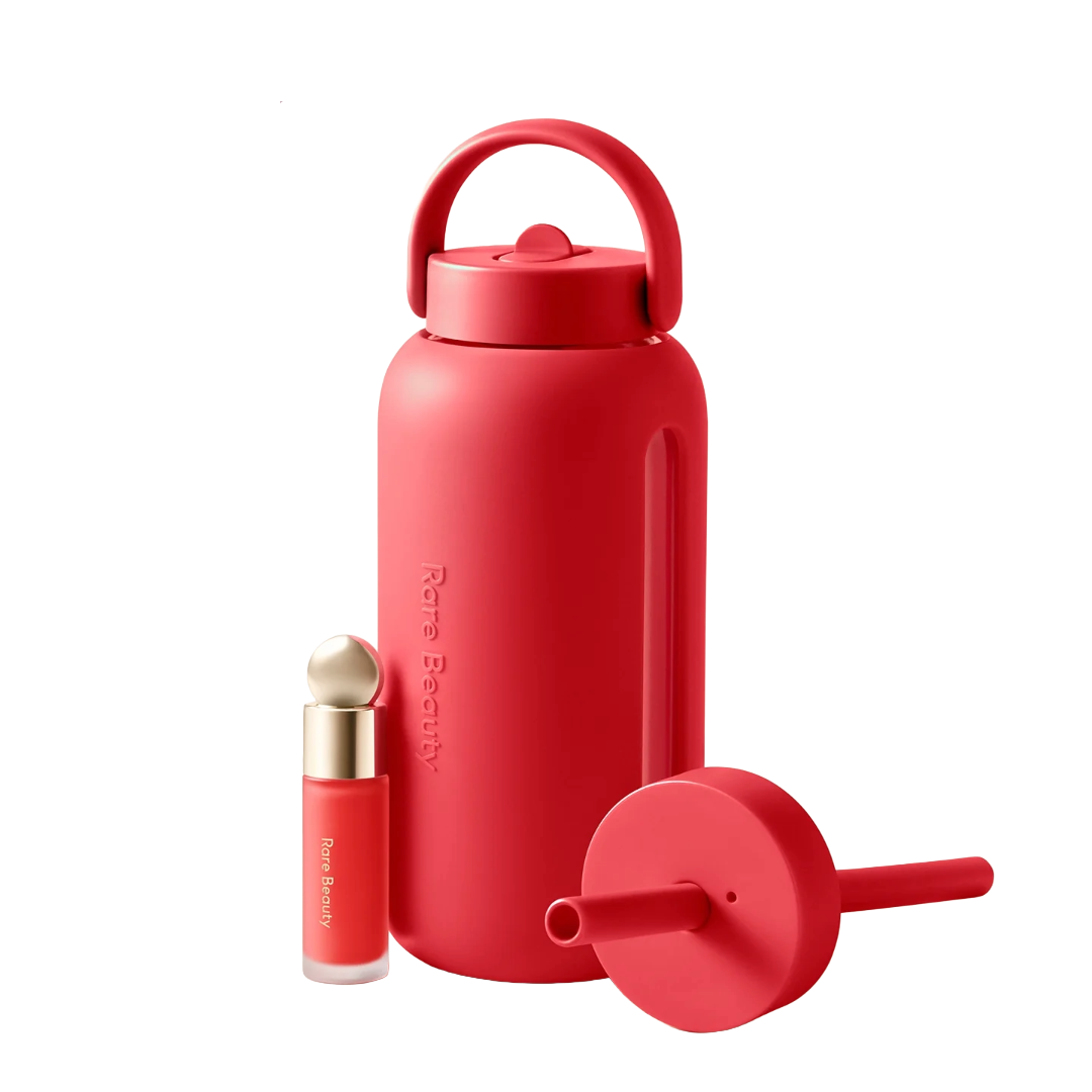 Rare Beauty x Bink: Set Botella de 27 oz & Rubor