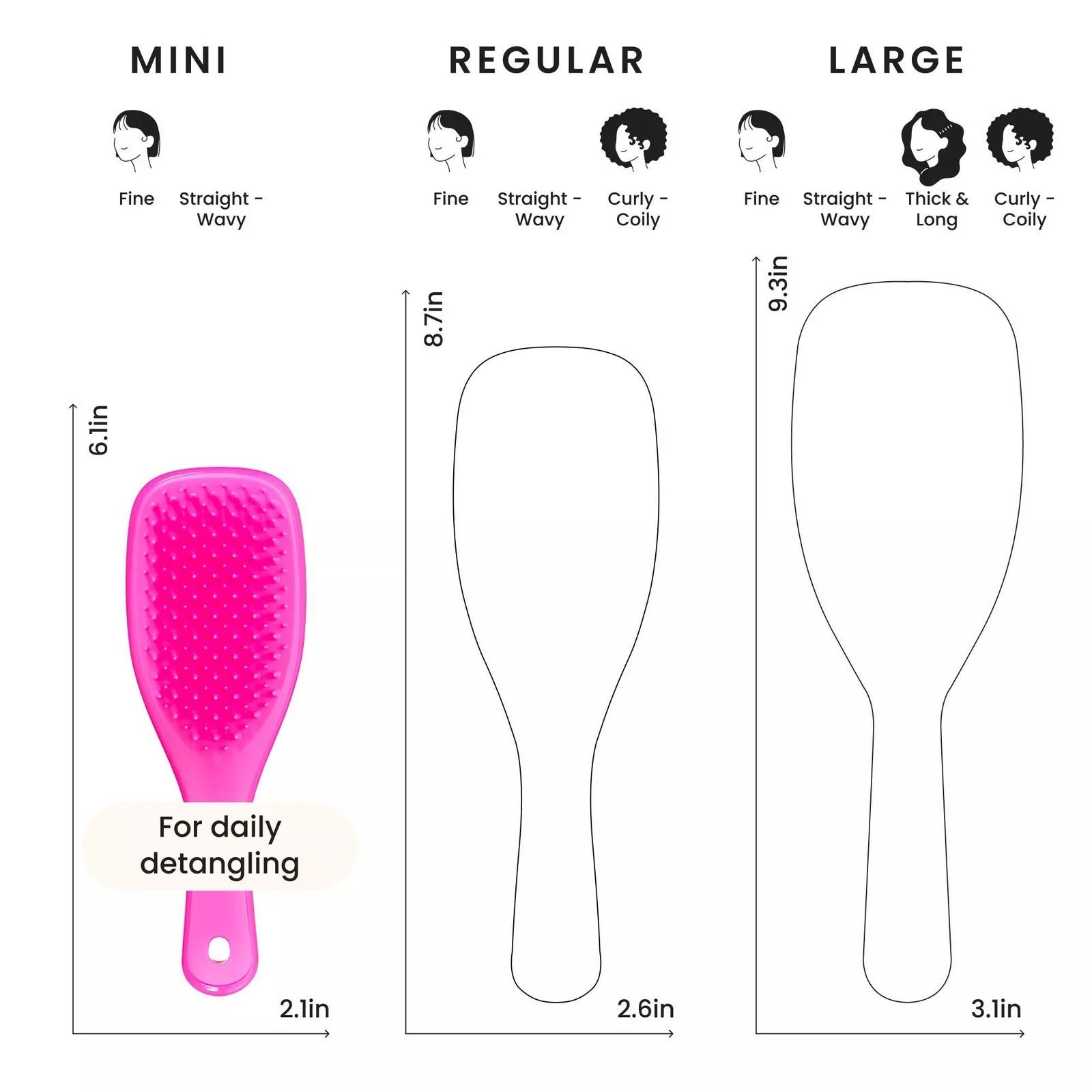 The Mini Ultimate Detangler Hairbrush