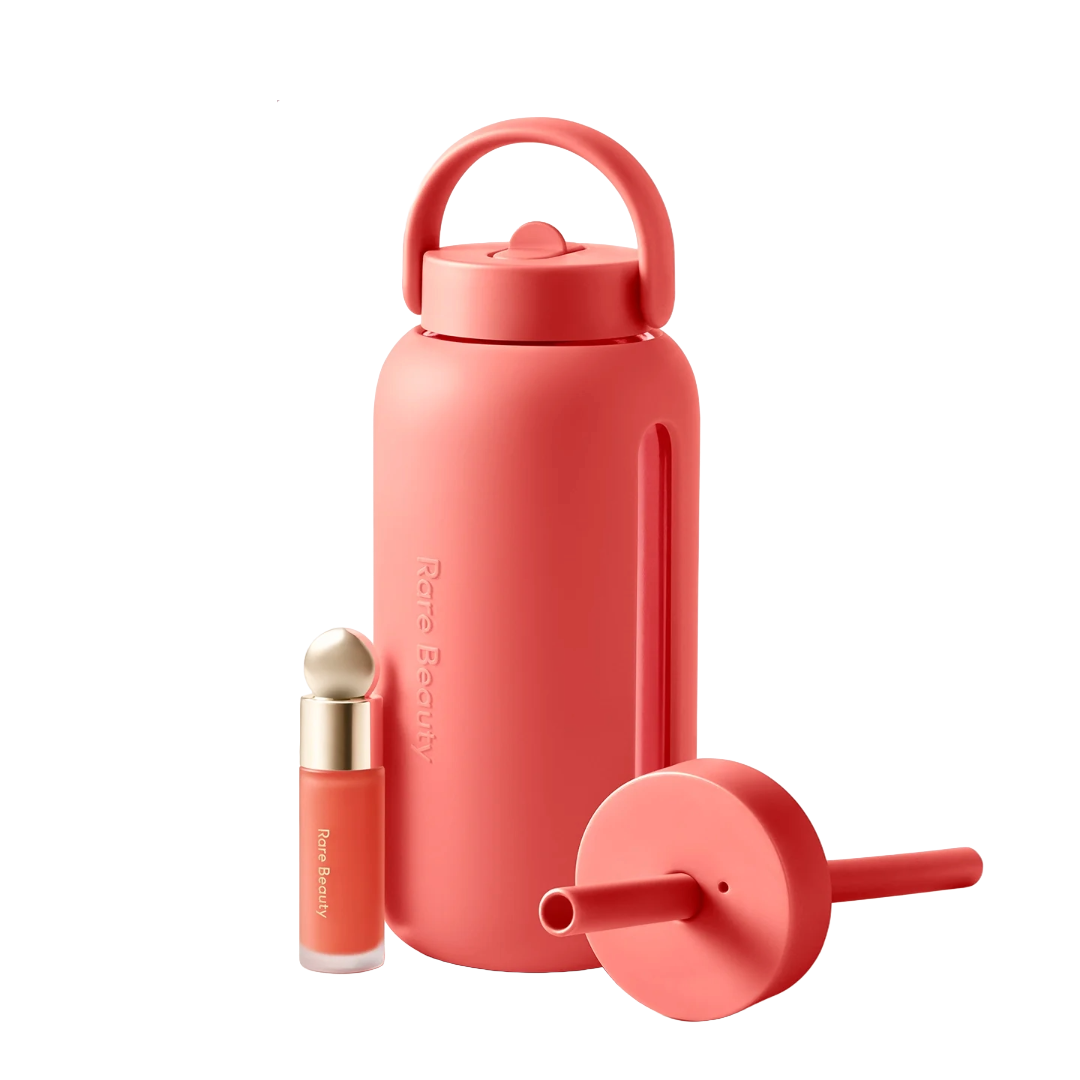 Rare Beauty x Bink: Set Botella de 27 oz & Rubor