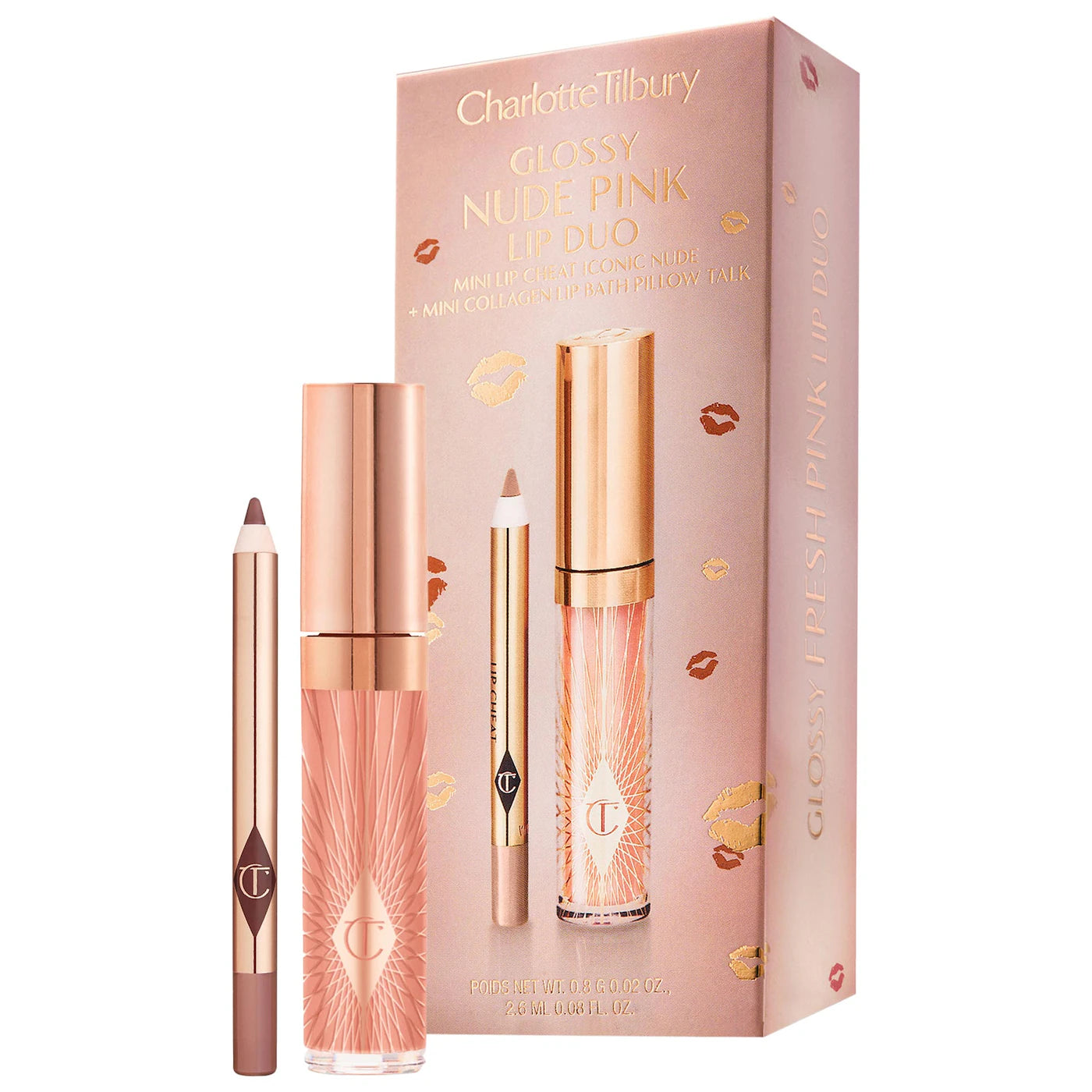 Mini Glossy Pink Lip Gloss + Lip Liner Set | CHARLOTTE TILBURY