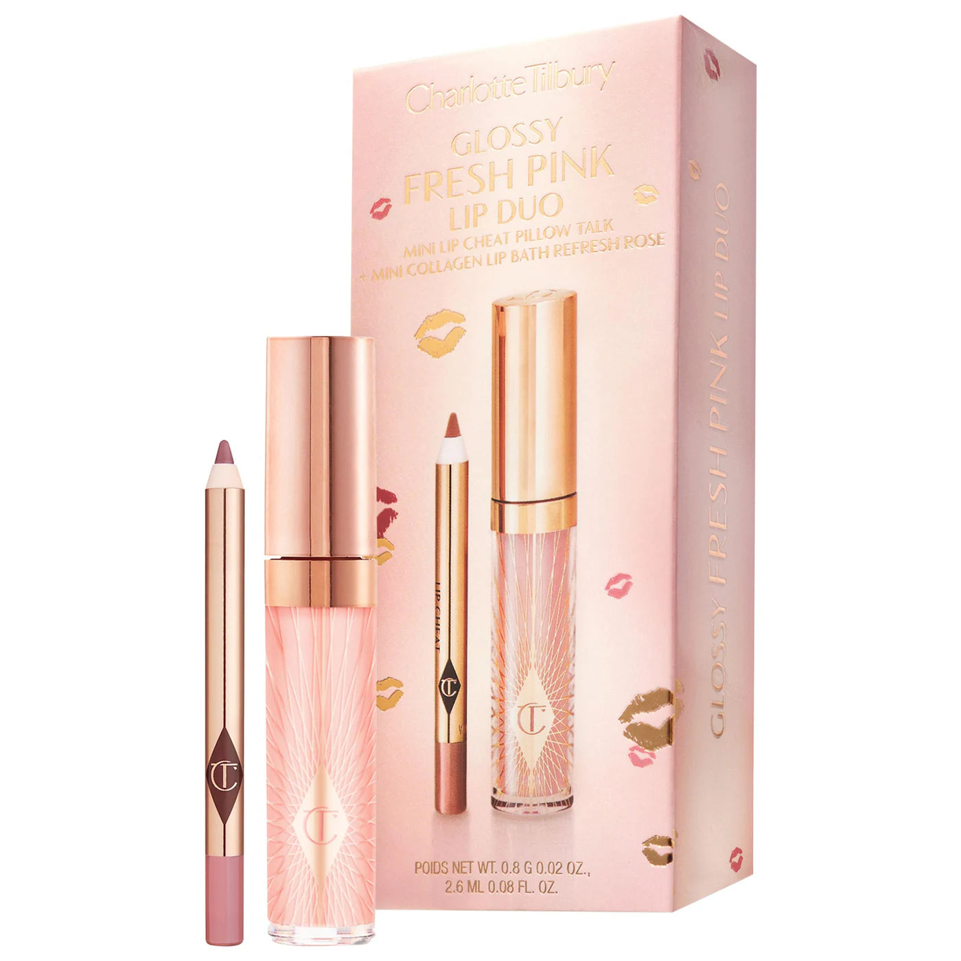 Mini Glossy Pink Lip Gloss + Lip Liner Set | CHARLOTTE TILBURY