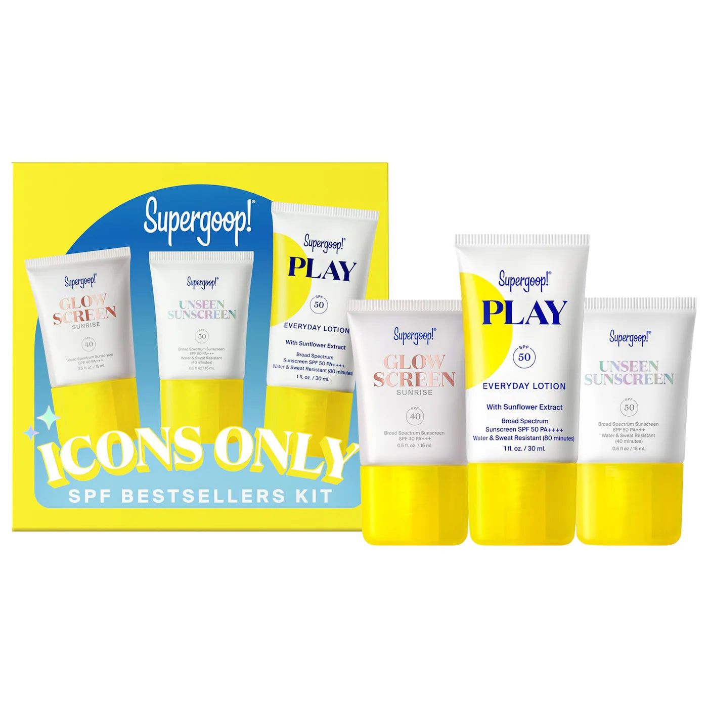 Icons Only SPF Bestseller Kit | SUPERGOOP!