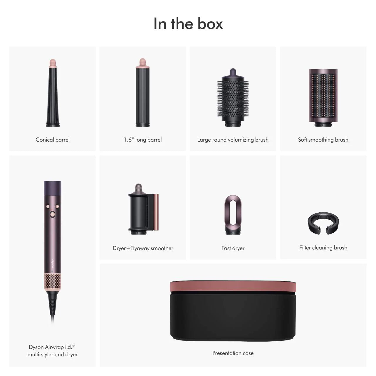 Limited Edition Airwrap ID Multi-styler™ for Straight to Wavy Hair in Jasper Plum | DYSON