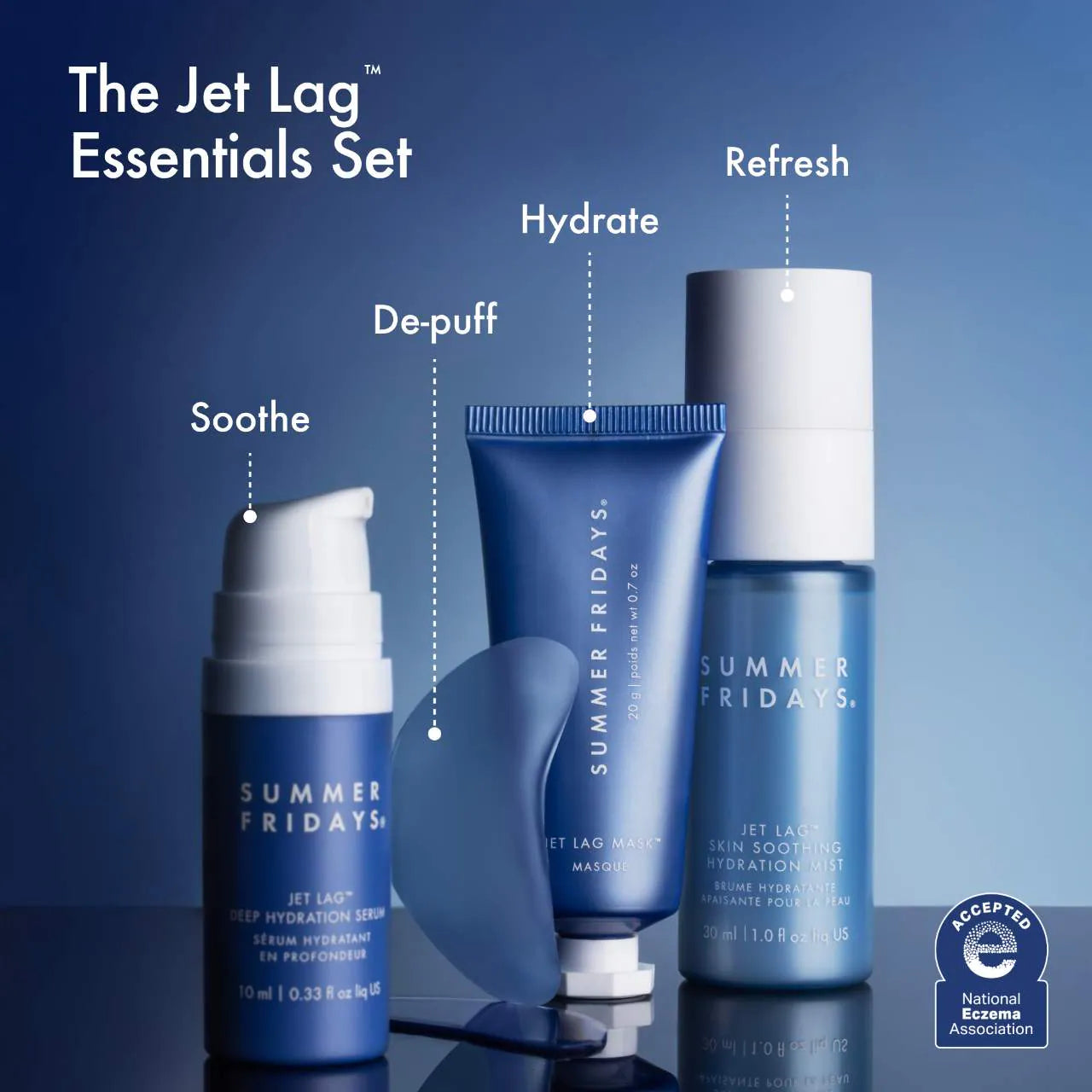 The Jet Lag™ Essentials Hydration Set for Travel
 | SUMMER FRIDAYS
