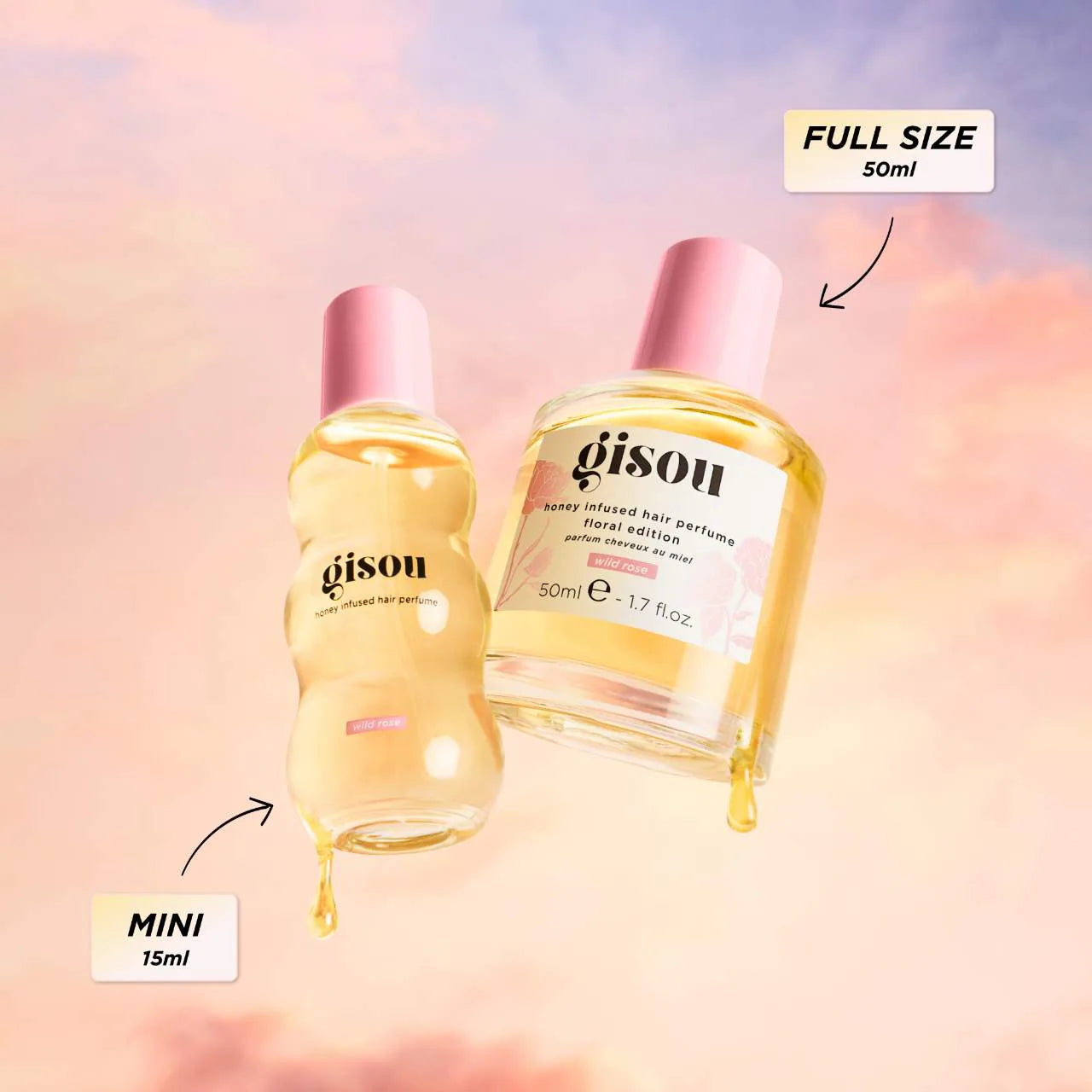 Mini Wild Rose Honey Infused Hair Perfume | GISOU