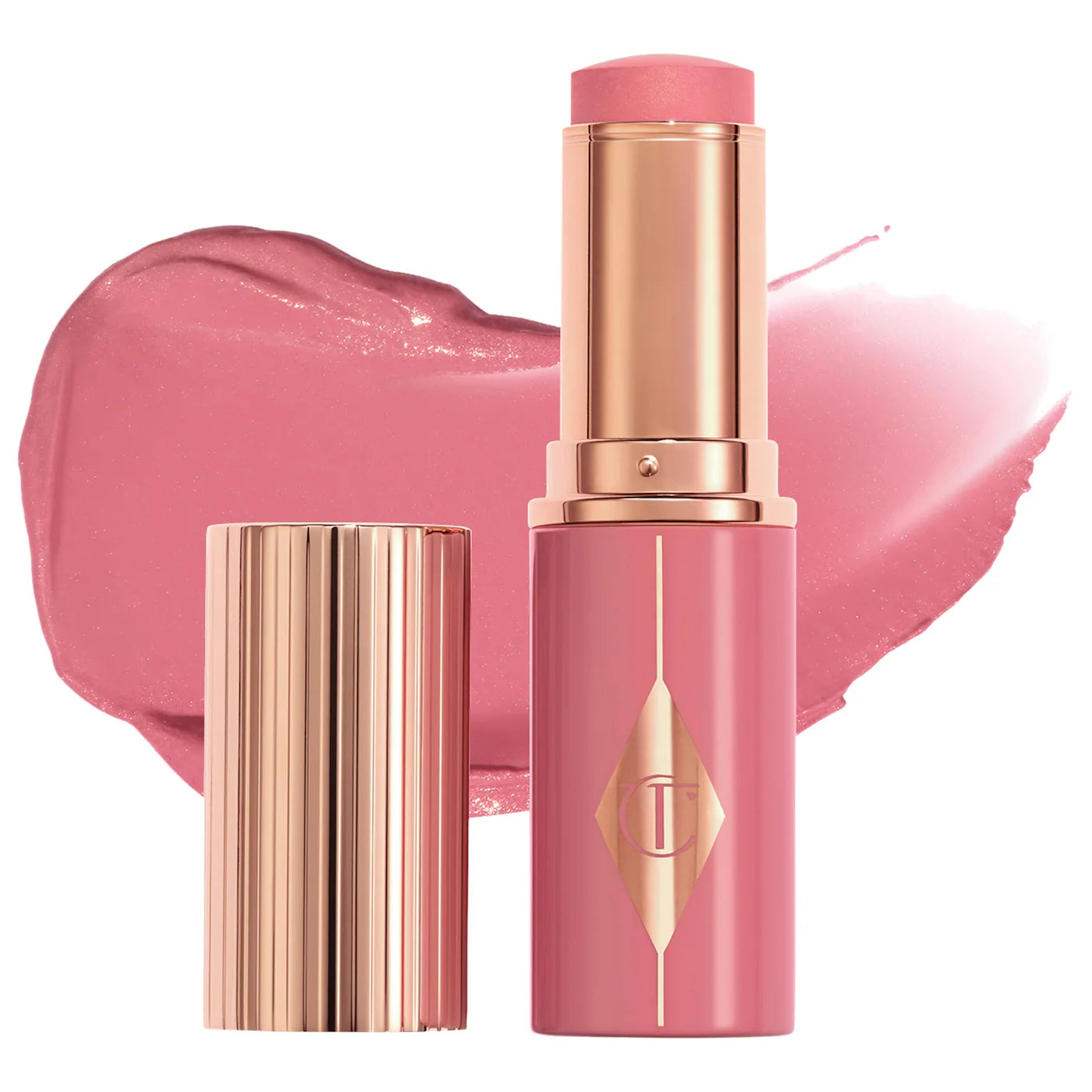 Unreal Lip + Cheek Glow Blush Stick with Hyaluronic Acid | CHARLOTTE TILBURY