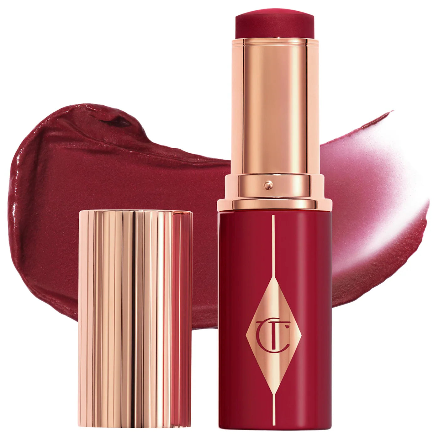 Unreal Lip + Cheek Glow Blush Stick with Hyaluronic Acid | CHARLOTTE TILBURY
