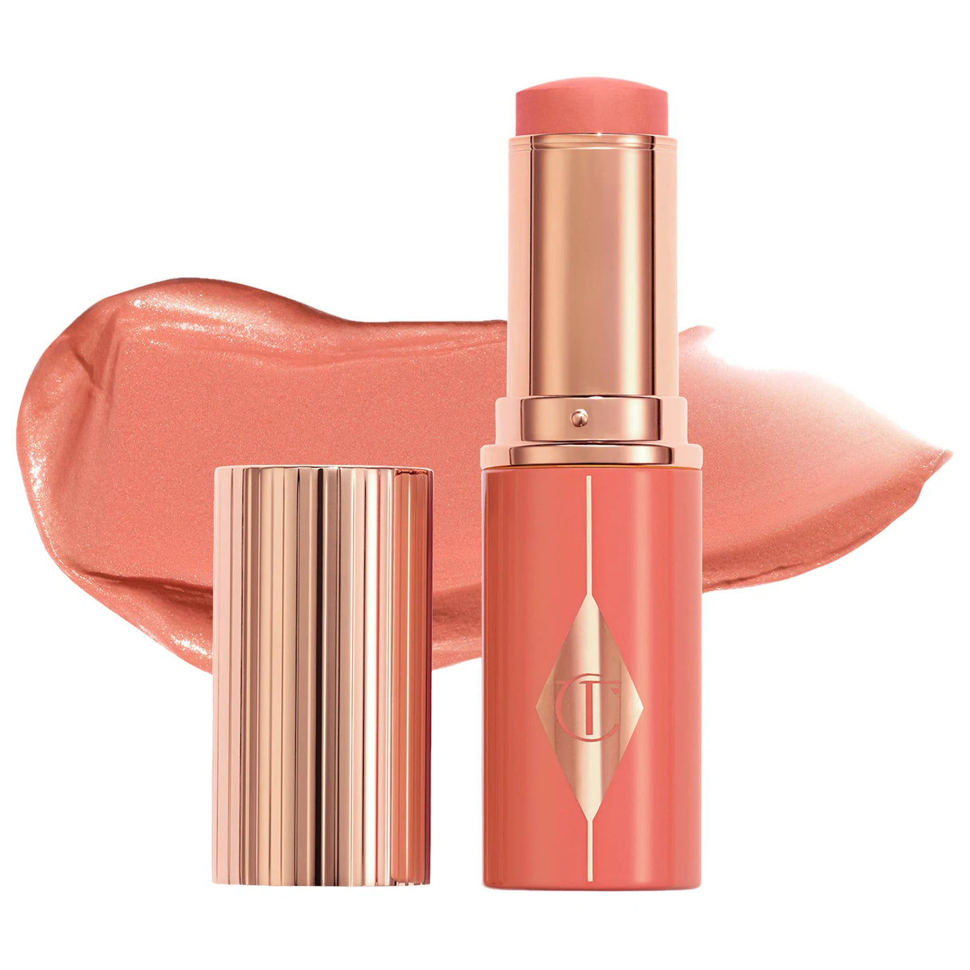 Unreal Lip + Cheek Glow Blush Stick with Hyaluronic Acid | CHARLOTTE TILBURY