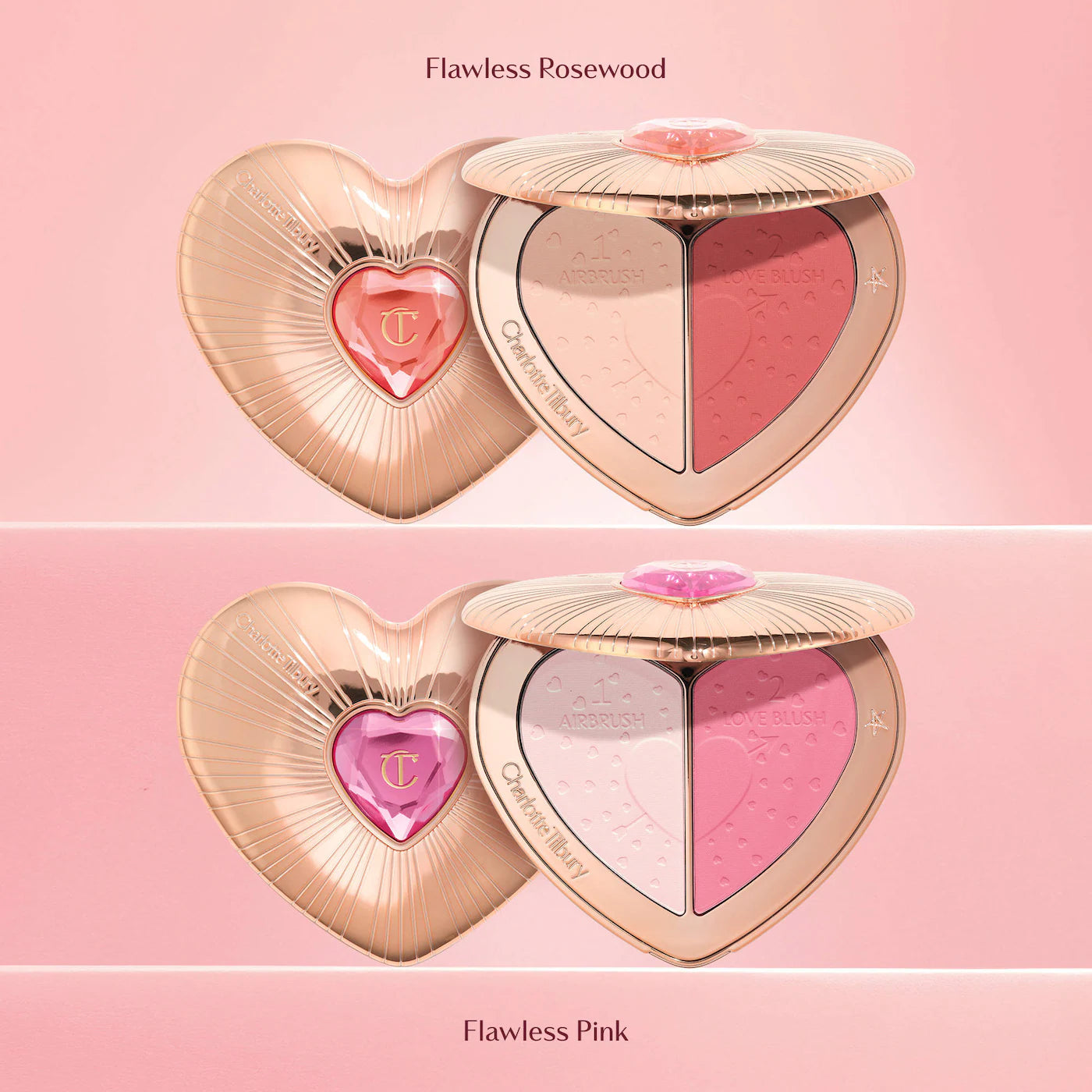 Pillow Talk Beauty Soulmates Airbrush Flawless Finish Brightening and Blush Powder Palette *PREORDER*