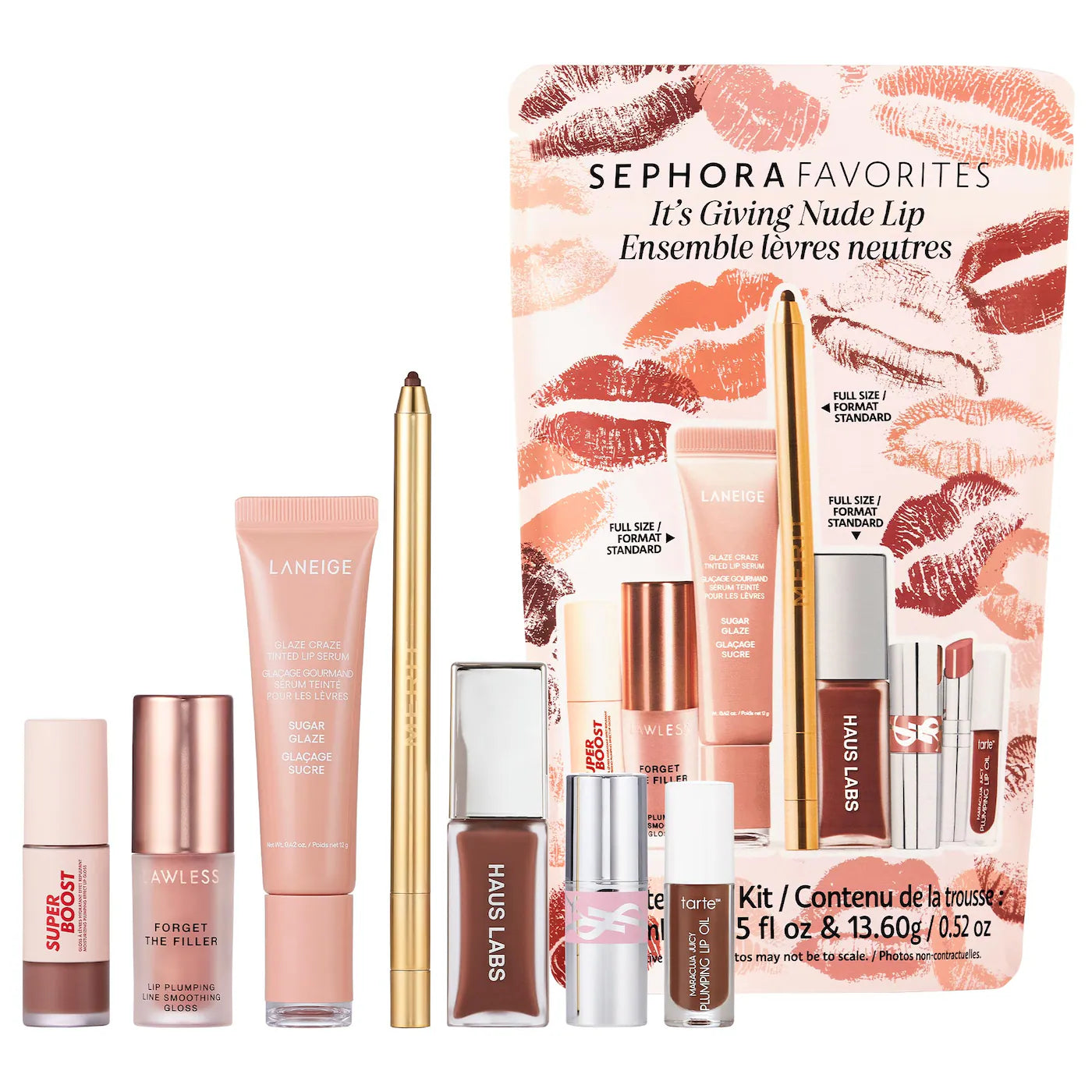 It's Giving Nude Lip Makeup Value Set | Sephora Favorite