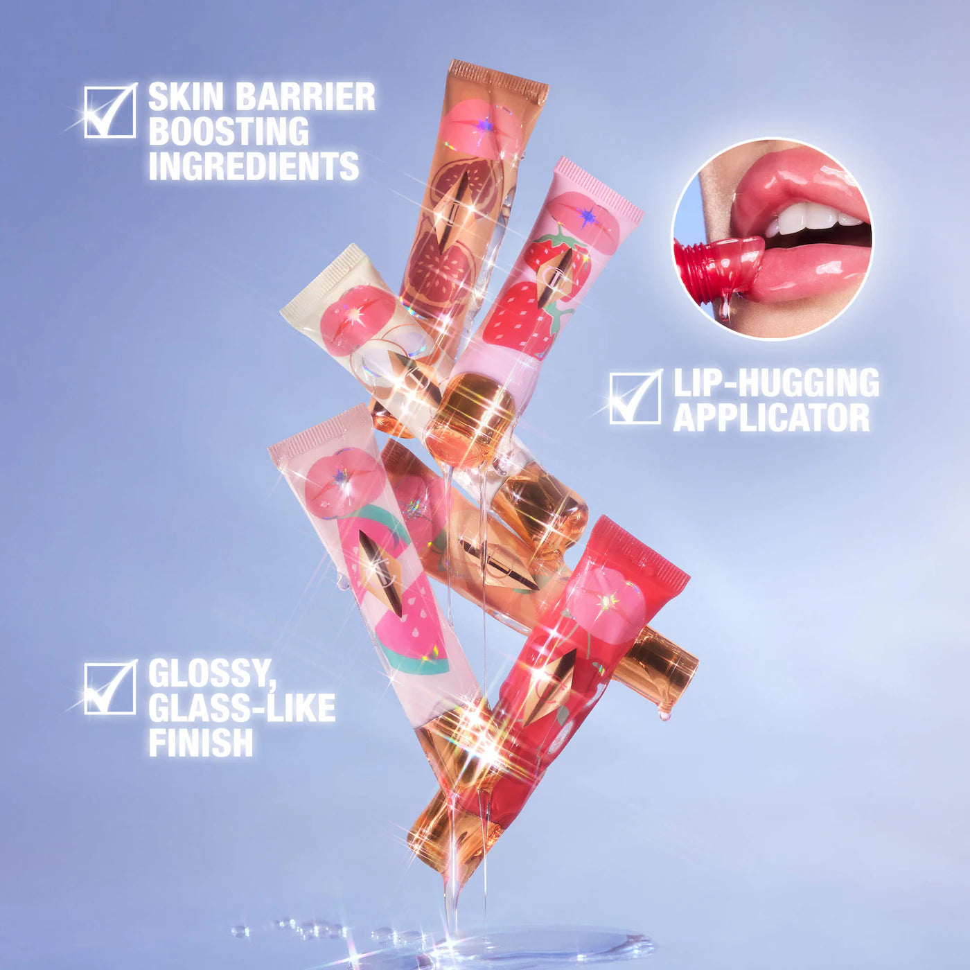 Unreal Lips Healthy Glow Nectar Lip Oil with Hyaluronic Acid and Vitamin E | CHARLOTTE TILBURY