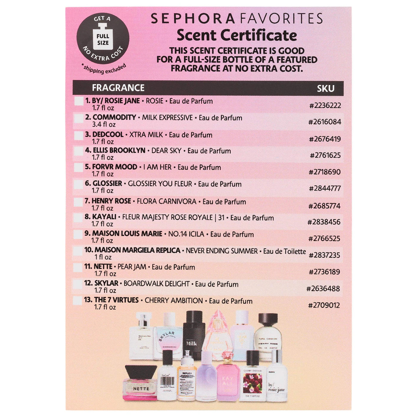 Next Big Thing Perfume Sampler Set w/ Redeemable Voucher | Sephora Favorites