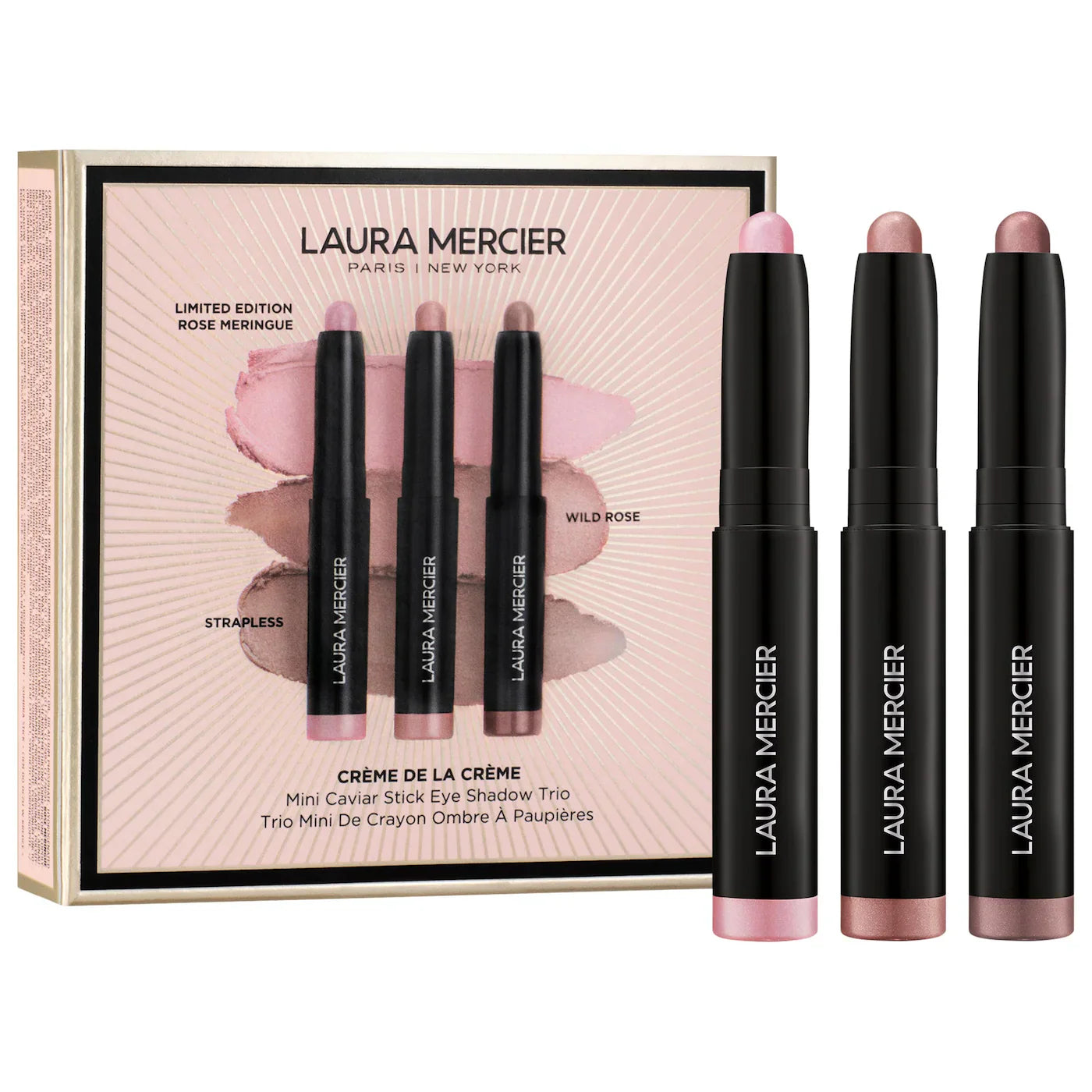 Mini Creme De La Creme Caviar Stick Eyeshadow Trio Gift Set | LAURA MERCIER