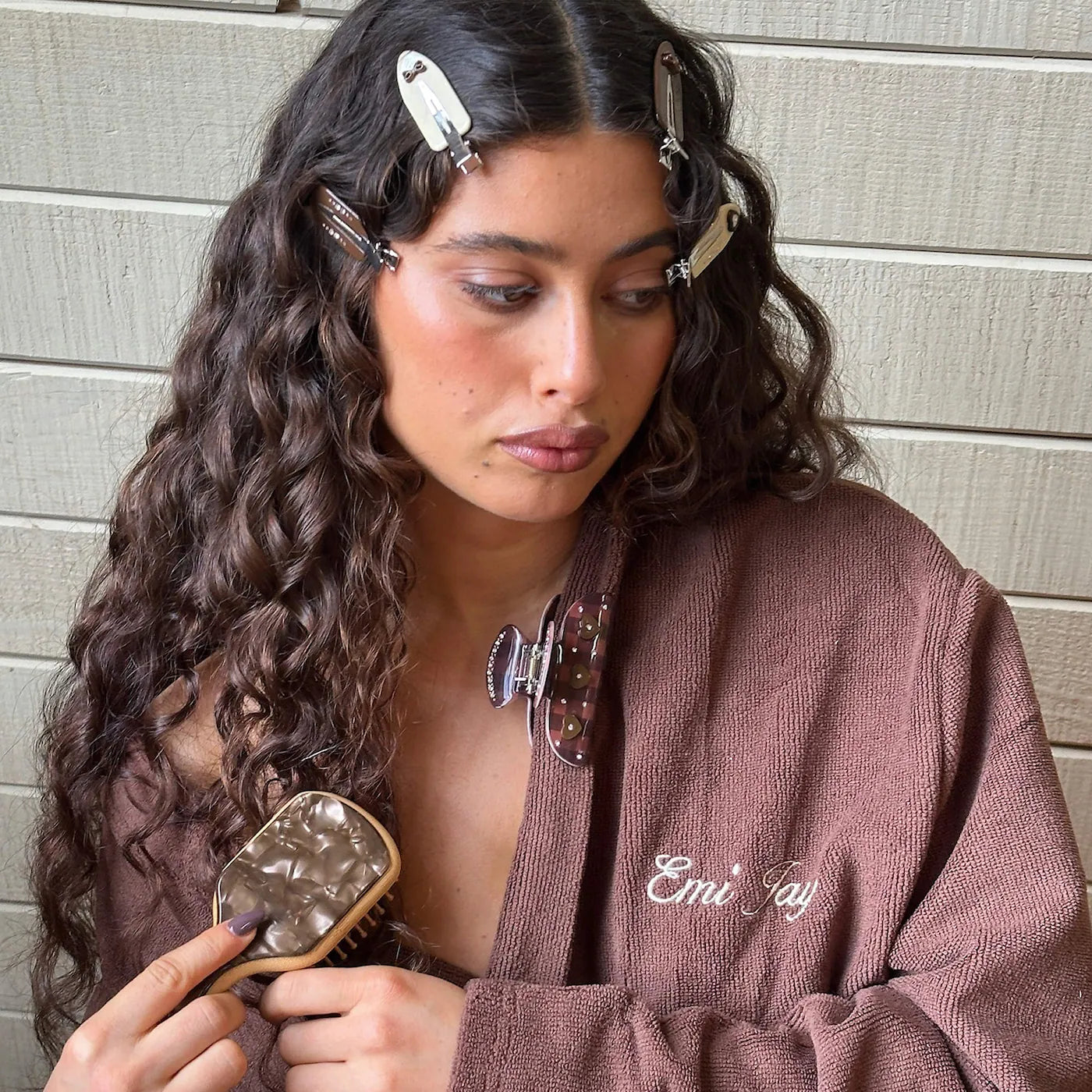 Mini Paddle Hair Brush in Toasted Sugar