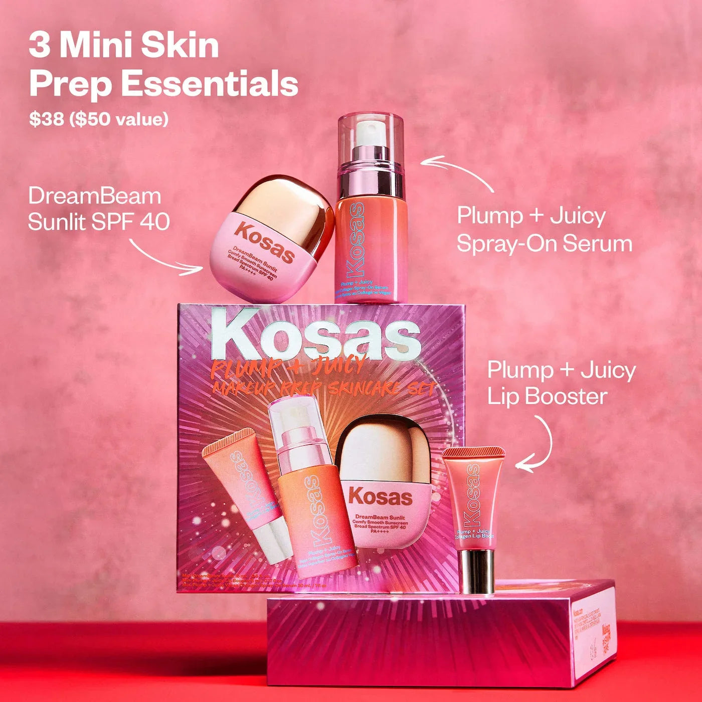 Plump + Juicy Makeup Prep Skincare Set | KOSAS