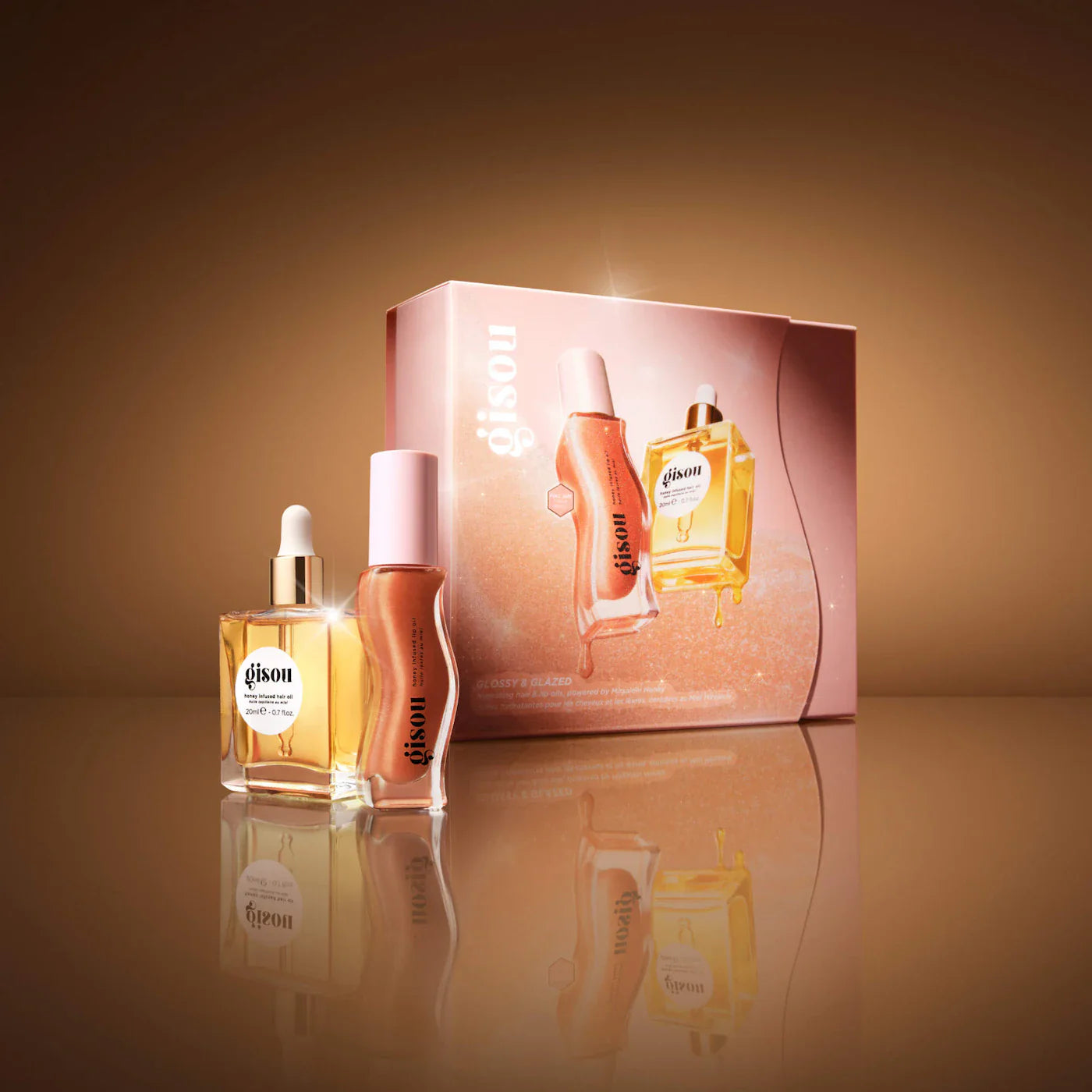 Glossy & Glazed Hair & Lip Oil Gift Set | GISOU