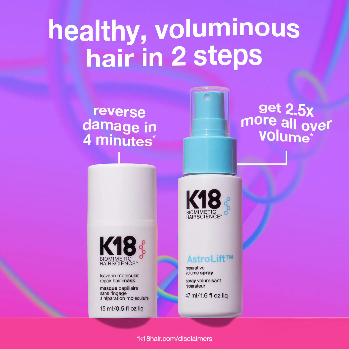 Healthy Volume Minis Hair Gift Set | K18