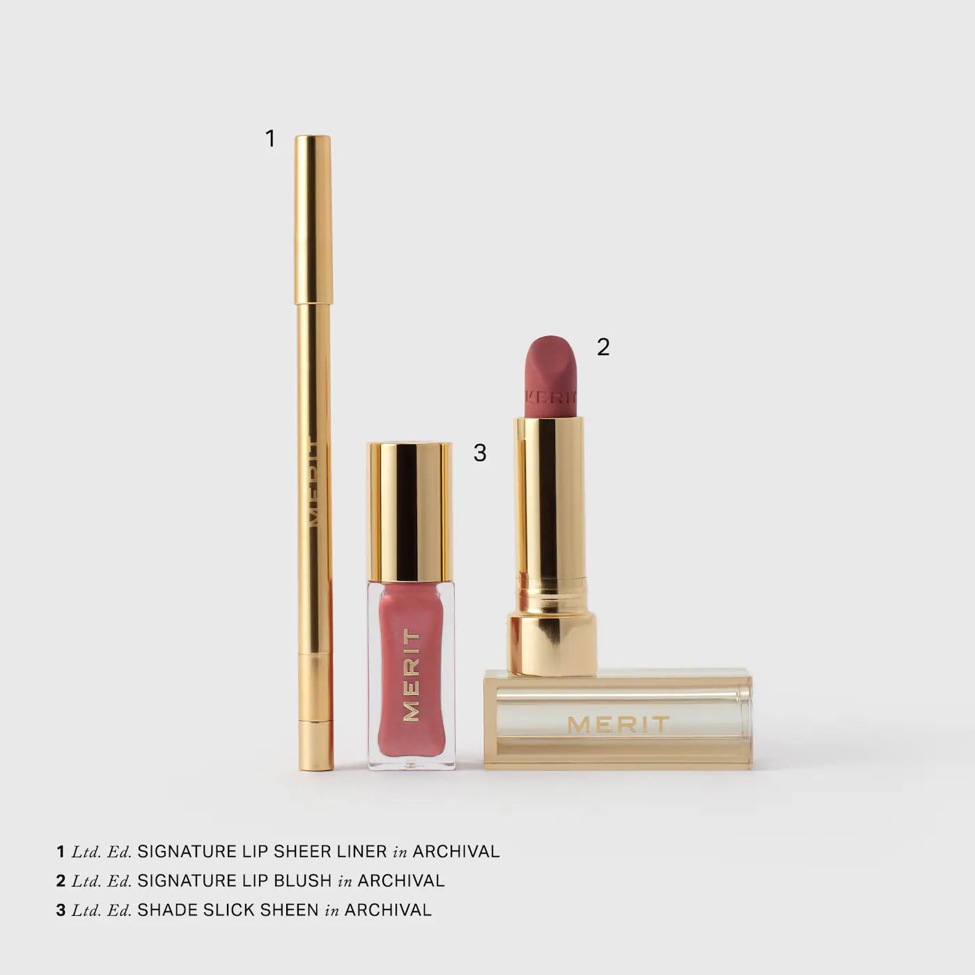 The Archival Lip Essentials Gift Set | MERIT
