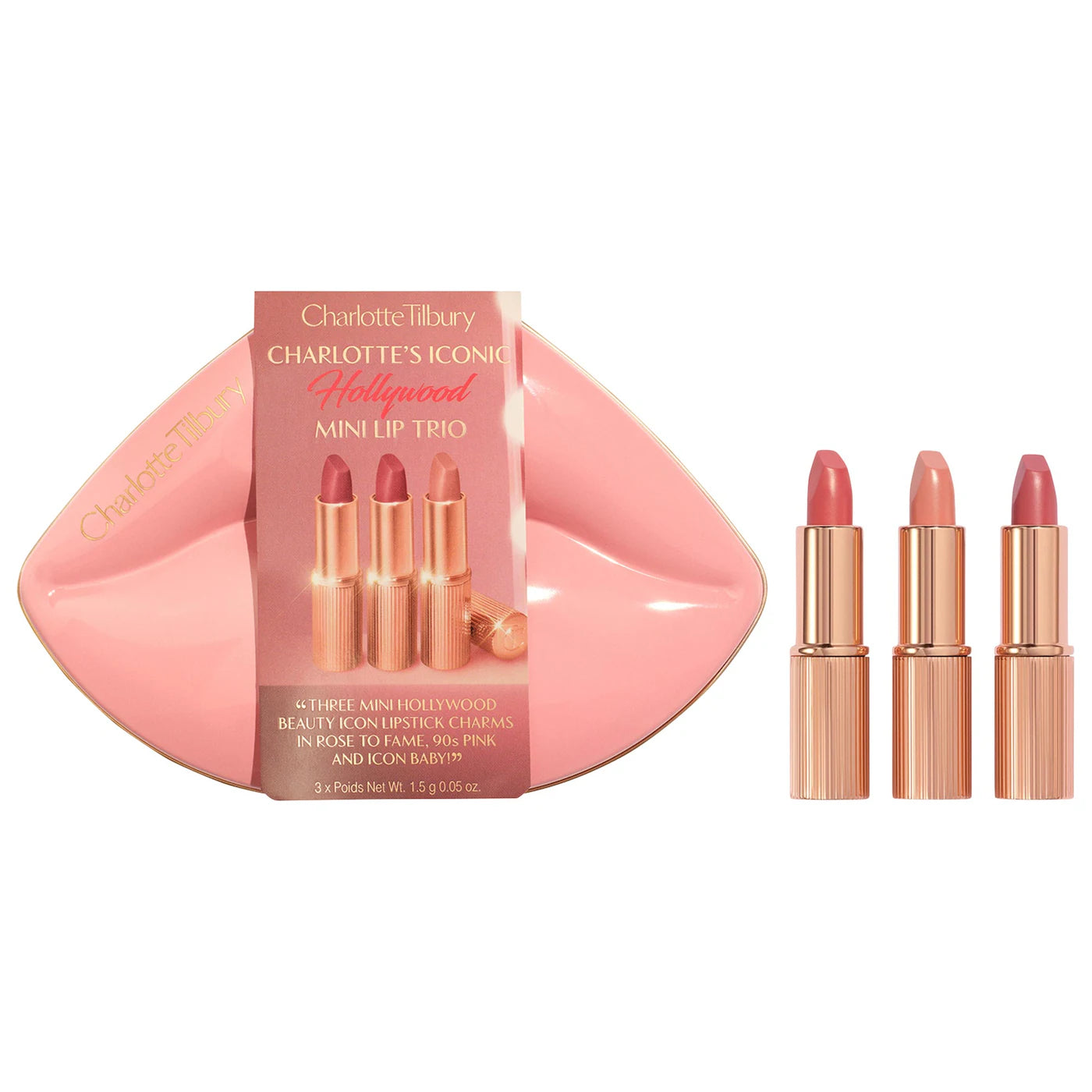 Mini Iconic Hollywood Lipstick Trio Gift Set | CHARLOTTE TILBURY