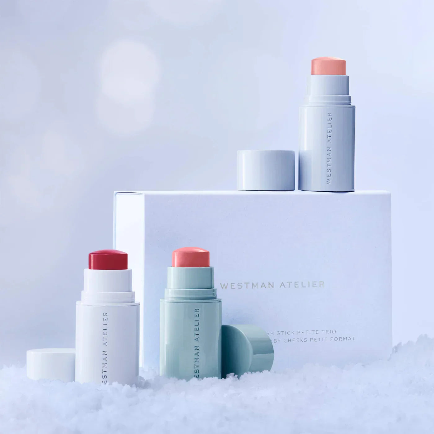 Mini Baby Cheeks Lip + Cheek Cream Blush Stick Trio Gift Set | WESTMAN ATELIER