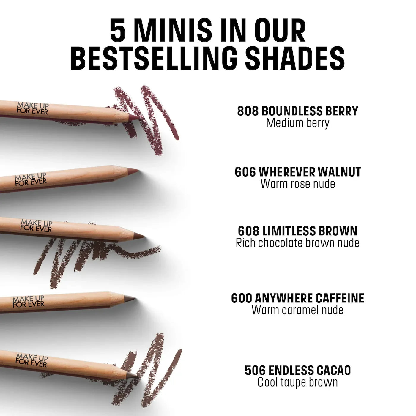 Mini Artist Color Lip Pencils Set | MAKE UP FOR EVER