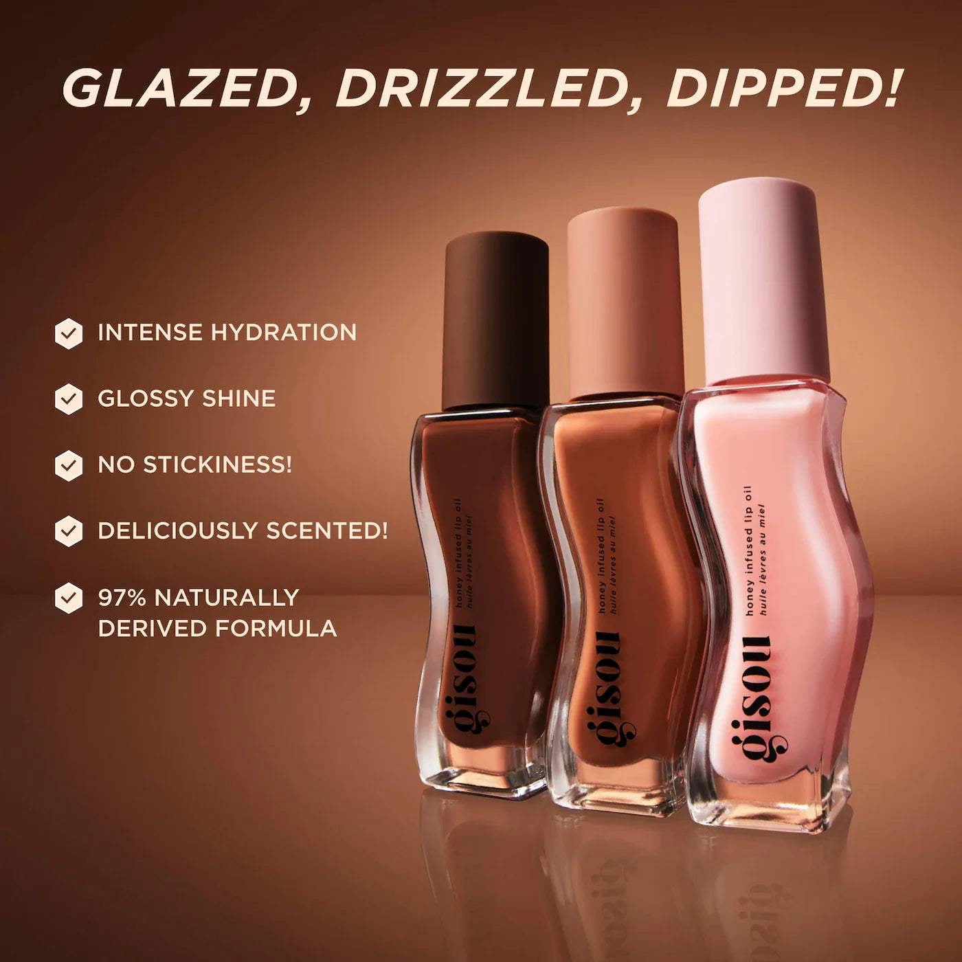 Honey Infused Hydrating Lip Oil | GISOU