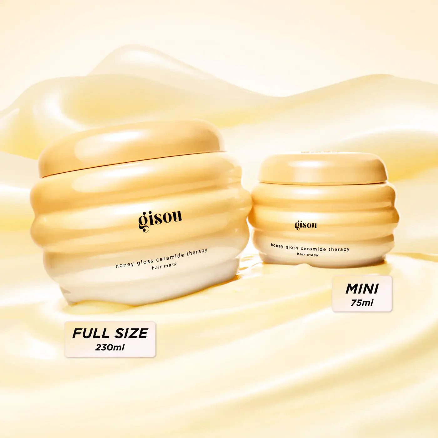Honey Gloss Ceramide Therapy Hydrating Hair Mask Duo | GISOU