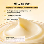 Honey Gloss Ceramide Therapy Hydrating Hair Mask Duo | GISOU