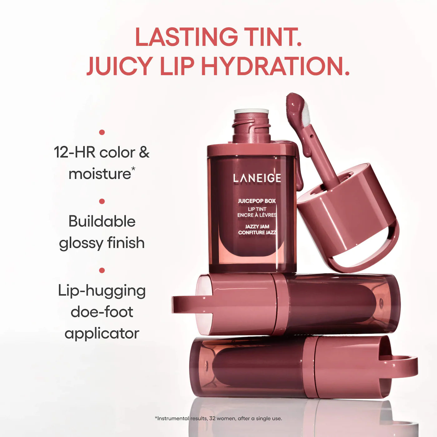 JuicePop Box Lip Oil Stain 12HR Hydrating Tint